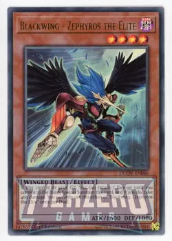 Yugioh Blackwing - Zephyros the Elite DUOV-EN066 Ultra Rare 1st Edition NM/LP - Image 1