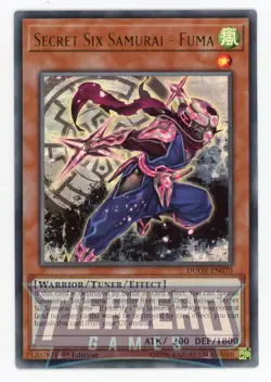Yugioh Secret Six Samurai - Fuma DUOV-EN070 Ultra Rare 1st Edition NM/LP - Image 1