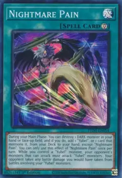 Yugioh! LP Nightmare Pain - PHNI-EN054 - Super Rare - 1st Edition Lightly Played - Image 1