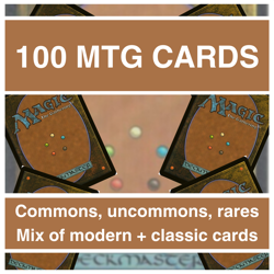 MTG 100 Random Cards Commons Uncommons Rares Magic The Gathering Bulk Lot Bundle - Image 1