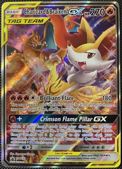 Charizard & Braixen GX SM230 Sm Holo Promo - Pokemon Card - Image 1