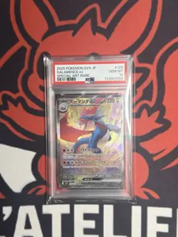 PSA 10 Salamence ex 129/100 SAR Battle Partners sv9 2025 Japanese Pokemon Card - Image 1