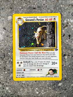 Pokemon TCG Cards Giovanni's Persian 8/132 Gym Challenge Holo Rare EXC-NM - Image 1