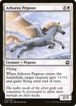 Arborea Pegasus #002/281 MTG Adventures in the Forgotten Realms AFR Common NM x4 - Image 1