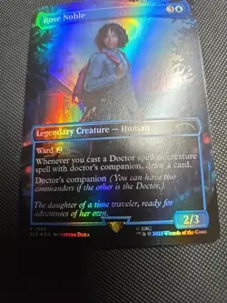 MTG Rose Noble BORDERLESS FOIL Secret Lair Doctor Who 1580 NM - Image 1