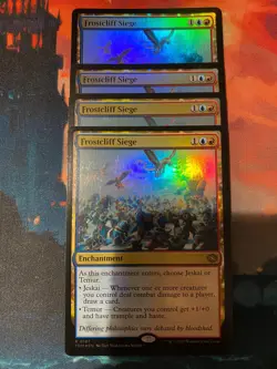 MTG Tarkir Dragonstorm Frostcliff Siege Foil x 4 - Image 1