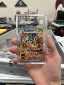TAG 10 GEM MINT Pokemon TCG Flareon EX Prismatic Evolutions SIR 146/131 - Image 1