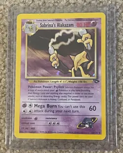 Sabrina's Alakazam 16/132 Gym Challenge Holo NM Pokemon TCG - Image 1