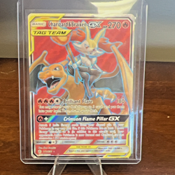 Pokemon TCG Charizard & Braixen GX Ultra Rare Full Art Holo 212/236 270 HP - Image 1
