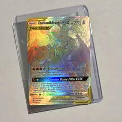 Pokemon Charizard & Braixen GX Rainbow Rare Holo 251/236 SM Cosmic Eclipse 270 … - Image 2