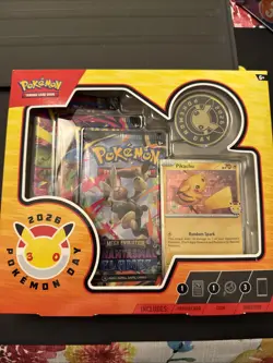 Pokemon Day 2026 Box Pikachu Promo Coin Booster Packs English TCG - Image 1