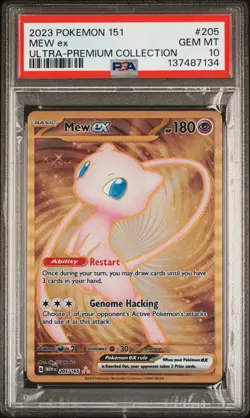 2023 POKEMON 151 ULTRA-PREM COLL #205 MEW EX PSA 10 - Image 1