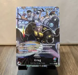 One Piece TCG - Krieg Leader Alt Art OP15-001, OP15-EB04 Set, English - Image 1