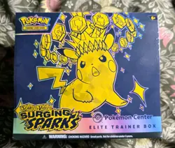 Pokemon Surging Sparks Pokemon Center ETB- Elite Trainer Box - New/Sealed TCG - Image 1
