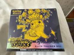 Surging Sparks Pokemon Center ETB- Elite Trainer Box - New/Sealed + Acrylic Case - Image 1