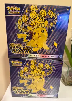 *2 Boxes of Sealed Surging Sparks Elite Trainer Box SV08 ETB* Pokemon -Brand New - Image 1