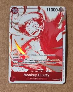 One Piece Card Game - Monkey.D.Luffy (3rd Anniversary Promo) ST10-006 SR Foil NM - Image 1