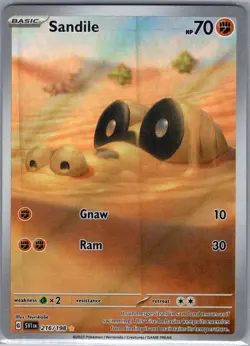 Sandile 216/198 SV01: Scarlet & Violet Base Set - Pokemon Card - NM - Image 1