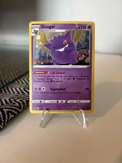Gengar w/Swirl! SWSH052 Sword & Shield Black Star Promo Card Champions Path - Image 3