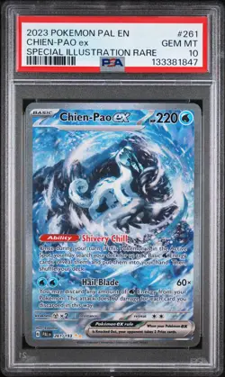 PSA 10 - Pokemon TCG Chien-Pao EX Scarlet & Violet Paldea Evolved Card 261/193 - Image 1