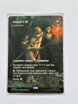 Donnie's Bo Foil Borderless 0017 TMNT Legendary Artifact Equipment English - Image 1