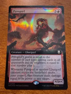 Pyrogoyf Extended Art RIPPLE FOIL MTG Modern Horizons 3 Commander NM-M 59 - Image 1
