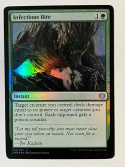 Infectious Bite Phyrexia: All Will Be One Foil MTG NM - Image 1