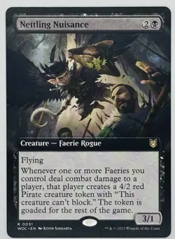 MTG Nettling Nuisance (Extended Art) Commander: Wilds of Eldraine Regular - Image 1