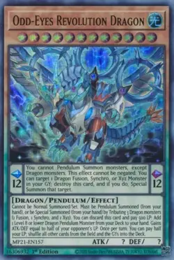 Yugioh! LP Odd-Eyes Revolution Dragon - MP21-EN157 - Ultra Rare - 1st Edition Li - Image 1