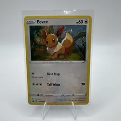 Pokemon TCG Sword & Shield Eevee SWSH095 Black Star Promo Cosmos Holo NM! - Image 1