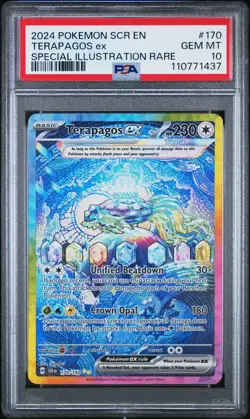 PSA 10 Terapagos ex 170/142 Holo Pokemon SCR 2024 Stellar Crown SIR - Image 1