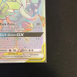 Pokemon Greninja & Zoroark GX TAG TEAM Secret Rare SM-Unbroken Bonds 222/214 LP - Image 5