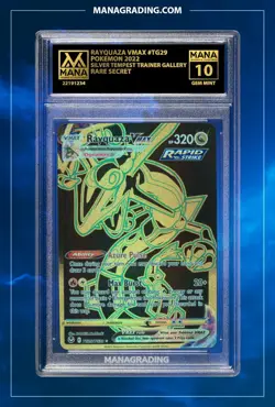 POKEMON RAYQUAZA VMAX #TG29 SILVER TEMPEST TRAINER GALLERY MANA 10 PSA STACKABLE - Image 1