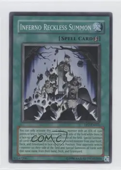 Inferno Reckless Summon Unlimited YuGiOh Chazz Princeton Duelist Pack #DP2-EN025 - Image 1