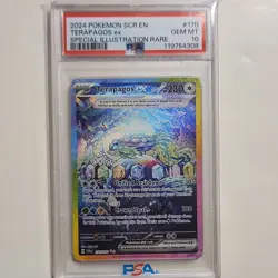 Pokemon Terapagos ex Stellar Crown Special Illustration Rare PSA 10 - Image 1