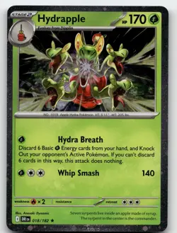 HYDRAPPLE 018/182 COSMOS HOLO RARE DESTINED RIVALS POKEMON NEAR MINT - Image 2