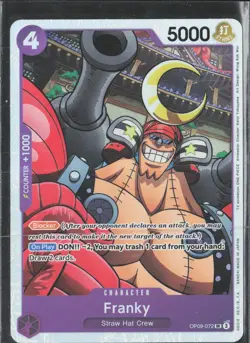 One Piece TCG Franky OP09-072 SR Holo - Image 1