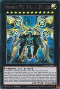 Yugioh! LP Number 93: Utopia Kaiser - MAMA-EN067 - Ultra Rare - 1st Edition Ligh - Image 1
