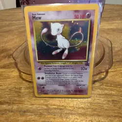 Pokemon TCG Mew 09/53 Wotc Promo Holo Promo 50 HP Basic English Card - Image 1