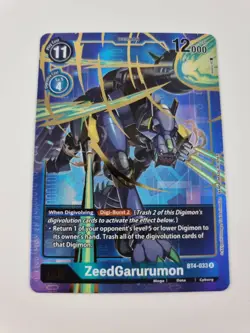 Zeedgarurumon Bt4-033 Digimon TCG Card - NM - UK SELLER - Image 1