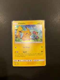 Pokemon Pikachu TCG SM86 Cosmo Holo Black Star Promo Card - Image 1