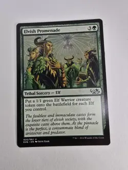 Wizards Elvish Promenade EVG 2014 Tribal Sorcery Green Uncommon 020/062 MTG - Image 1