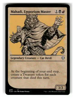 Mahadi, Emporium Master (Showcase) 429 Battle for Baldur's Gate MTG NM - Image 1