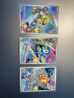 Pokemon TCG First Partner Illustration Collection Series 1-Sinnoh Gen 4 Starters - Image 1