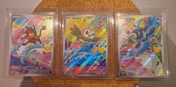 Pokemon TCG First Partner Illustration Collection Alola Starters Full Set Gen 7 - Image 1