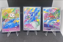 Pokemon TCG First Partner Illustration Collection Series 1 Alola Starters - Image 1