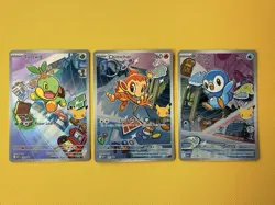 Pokemon TCG First Partner Illustration Collection Gen 4 Starters - Image 1