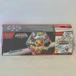 Pokemon Prismatic Evolutions Surprise Box + Booster Bundle Sealed Brand New - Image 1