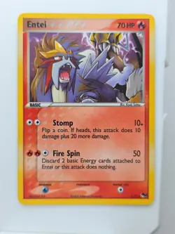 NM Entei - Holo - 1/17 Pop Series 2 - Pokemon TCG - 2006 - Image 1