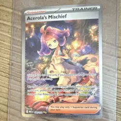 Pokemon Acerola's Mischief 183/132 Me01 Mega Evolution Trainer Holo English - Image 1